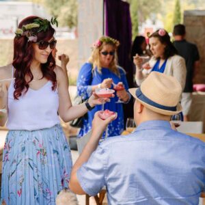 Guests Enjoying Wine at Stewart Cellars