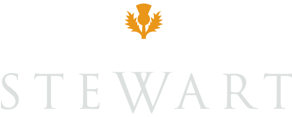 Stewart Cellars Scrolled light version of the logo (Link to homepage)